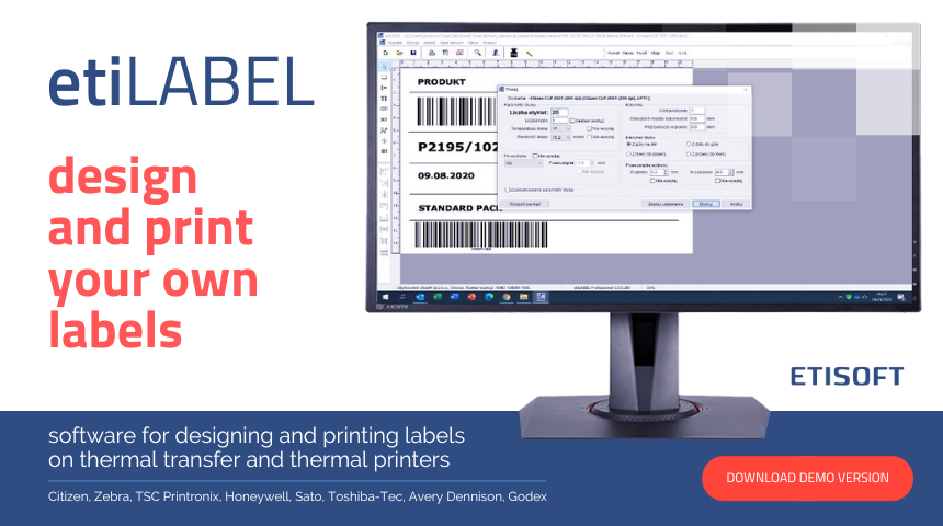 etiLABEL software for designing and printing labels
