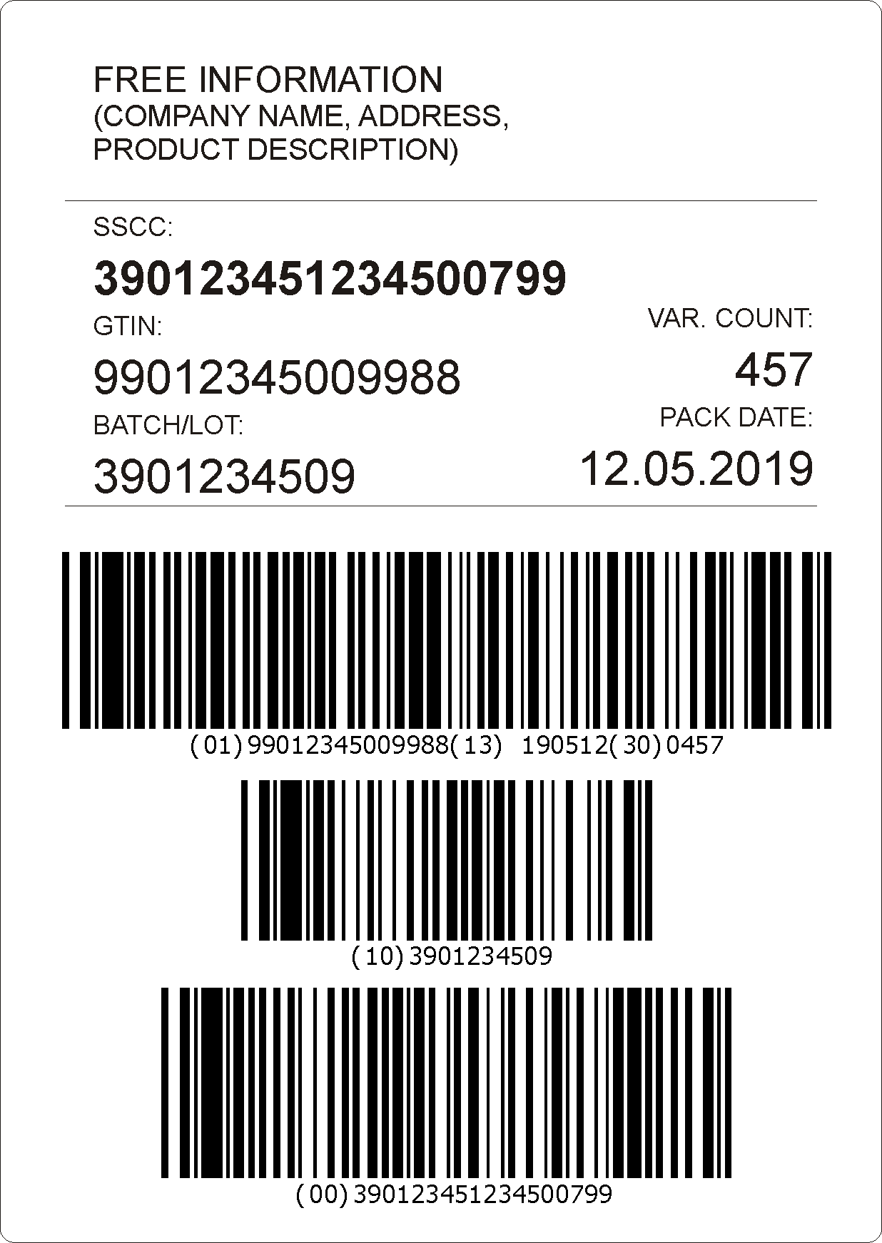 logistic labels